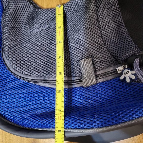 Pet mesh crossbody knapsack travel bag - Picture 9 of 9